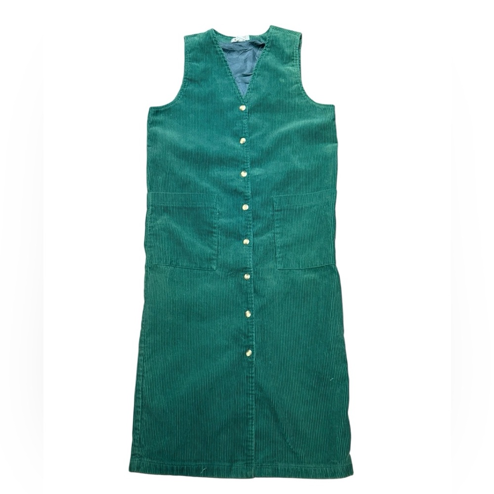 Vintage FADS Green Corduroy Dress in a Women’s 6Petite